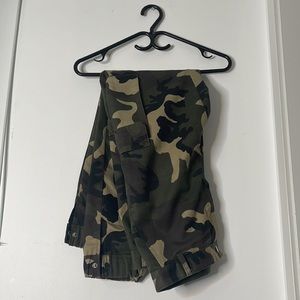 Split Hem Oversized Cargo Pants